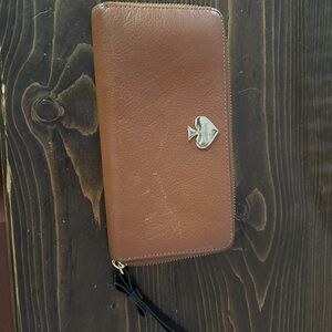 Kate Spade Brown Wallet with Black Accents